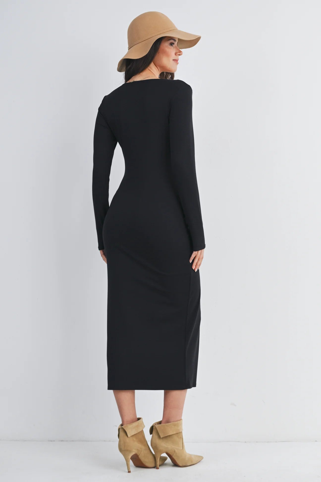 Celine Bodycon Long Sleeve Dress - Yo Mama Maternity