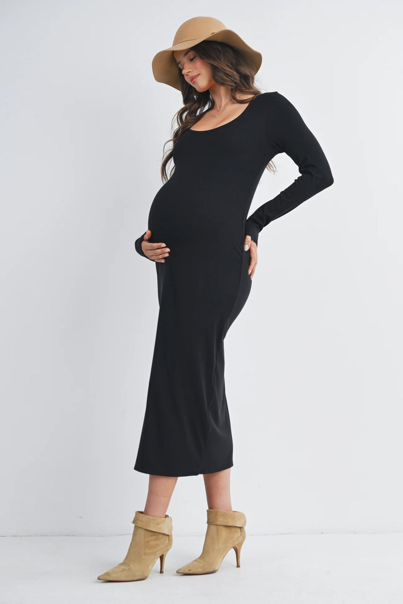 Celine Bodycon Long Sleeve Dress - Yo Mama Maternity