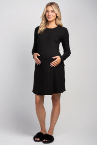 Hadley Henley Night Shirt - Yo Mama Maternity
