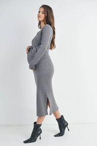 Laurel Knit Henley Dress