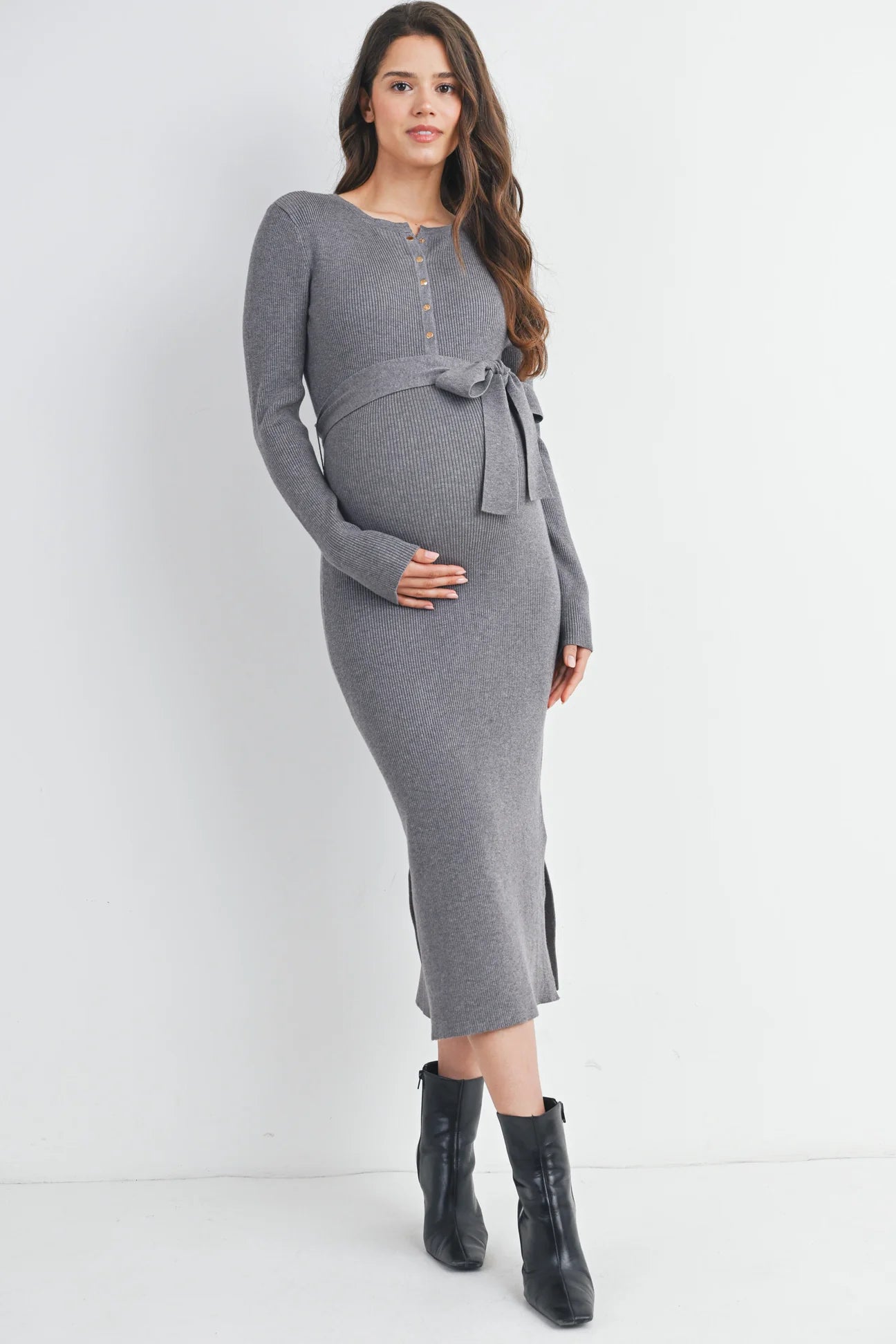 Laurel Knit Henley Dress