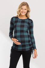 Plaid LS Adjustable Tee