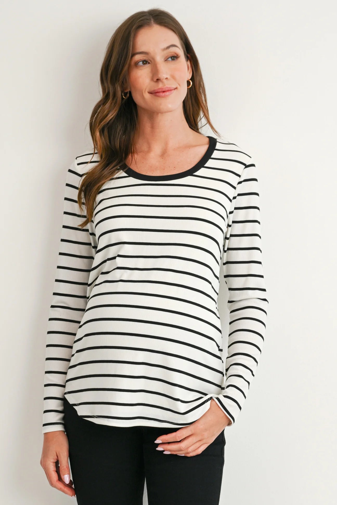 Carmen Stripe Nursing Tee
