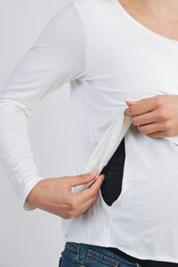 Leah LS Maternity & Nursing Tee - Yo Mama Maternity