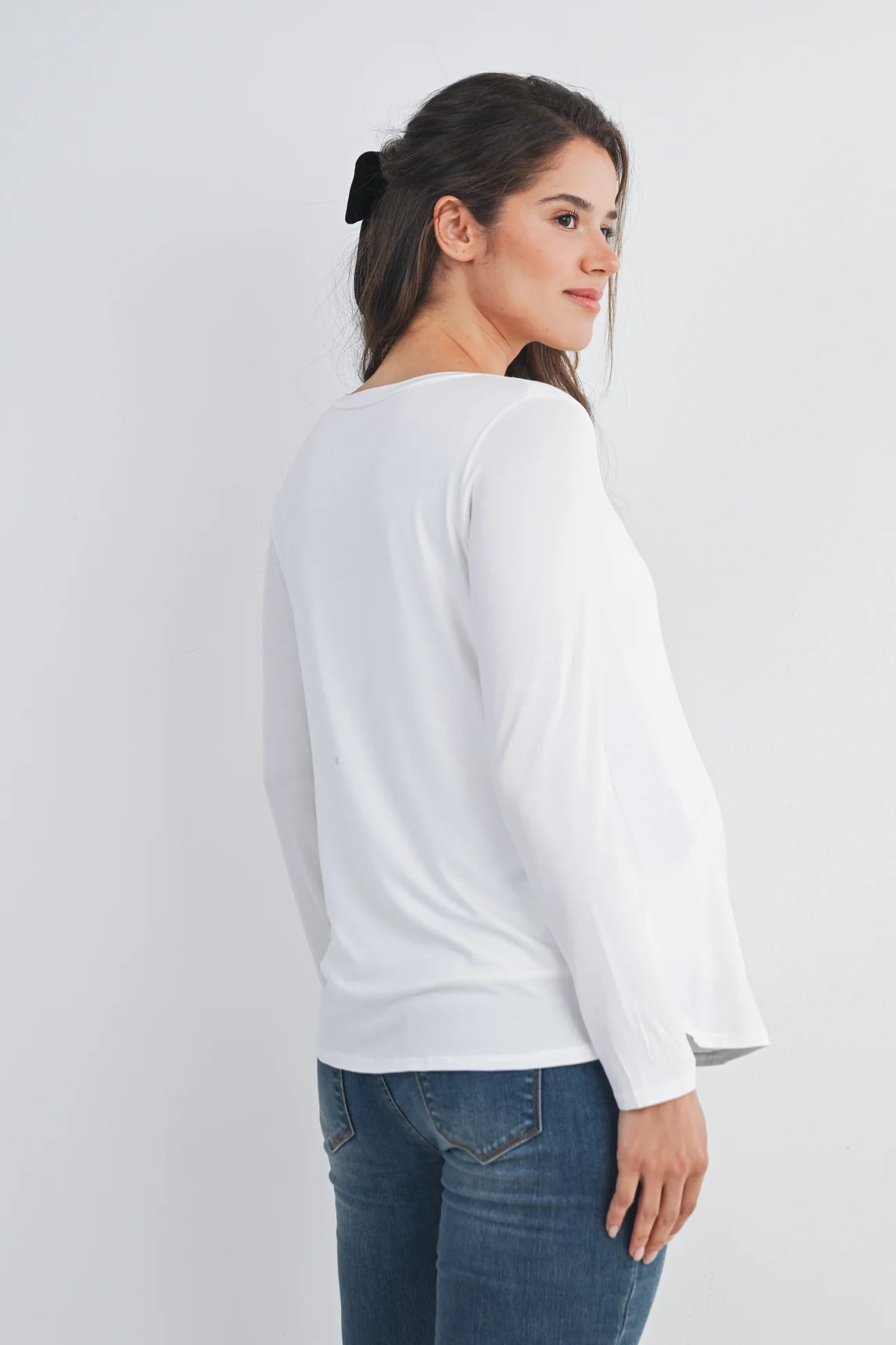 Leah LS Maternity & Nursing Tee - Yo Mama Maternity