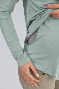 Leah LS Maternity & Nursing Tee - Yo Mama Maternity