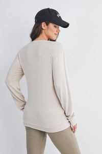 Amelia Banded Sweatshirt - Yo Mama Maternity