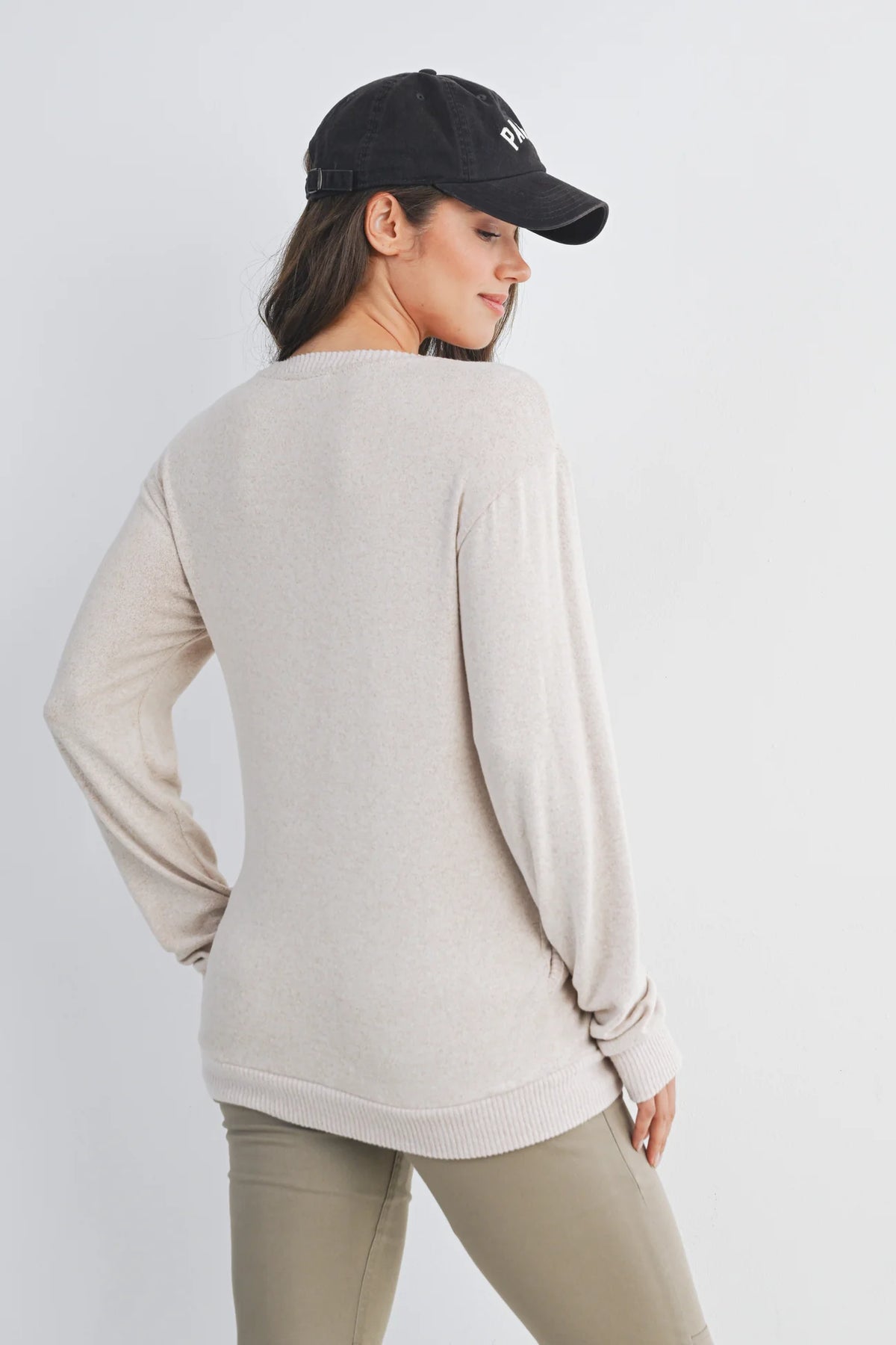 Amelia Banded Sweatshirt - Yo Mama Maternity