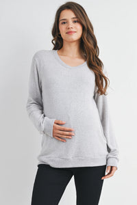 Amelia Banded Sweatshirt - Yo Mama Maternity