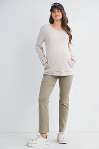Amelia Banded Sweatshirt - Yo Mama Maternity