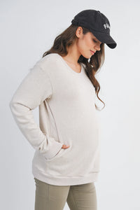Amelia Banded Sweatshirt - Yo Mama Maternity