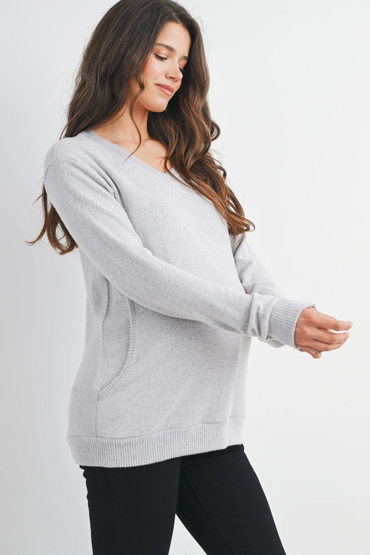 Amelia Banded Sweatshirt - Yo Mama Maternity