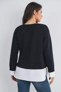 Debra Tailor Layered Sweatshirt - Yo Mama Maternity