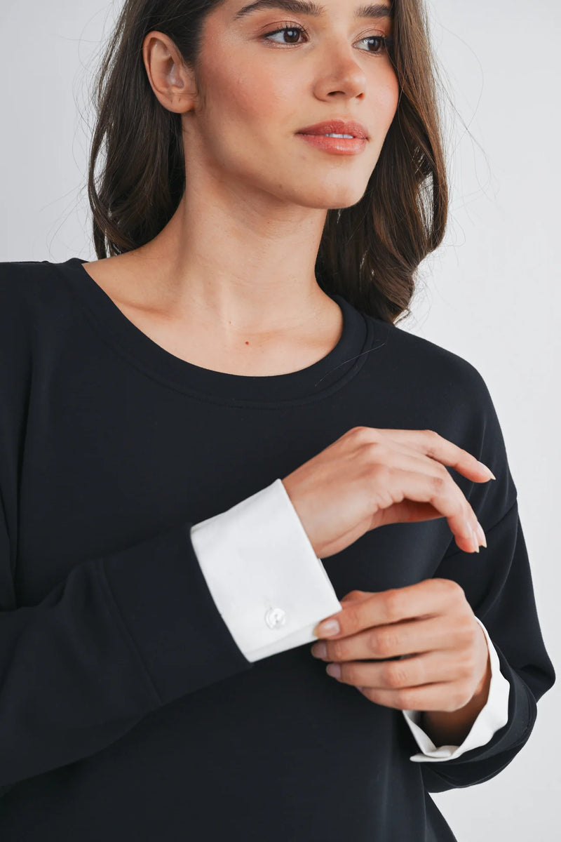 Debra Tailor Layered Sweatshirt - Yo Mama Maternity