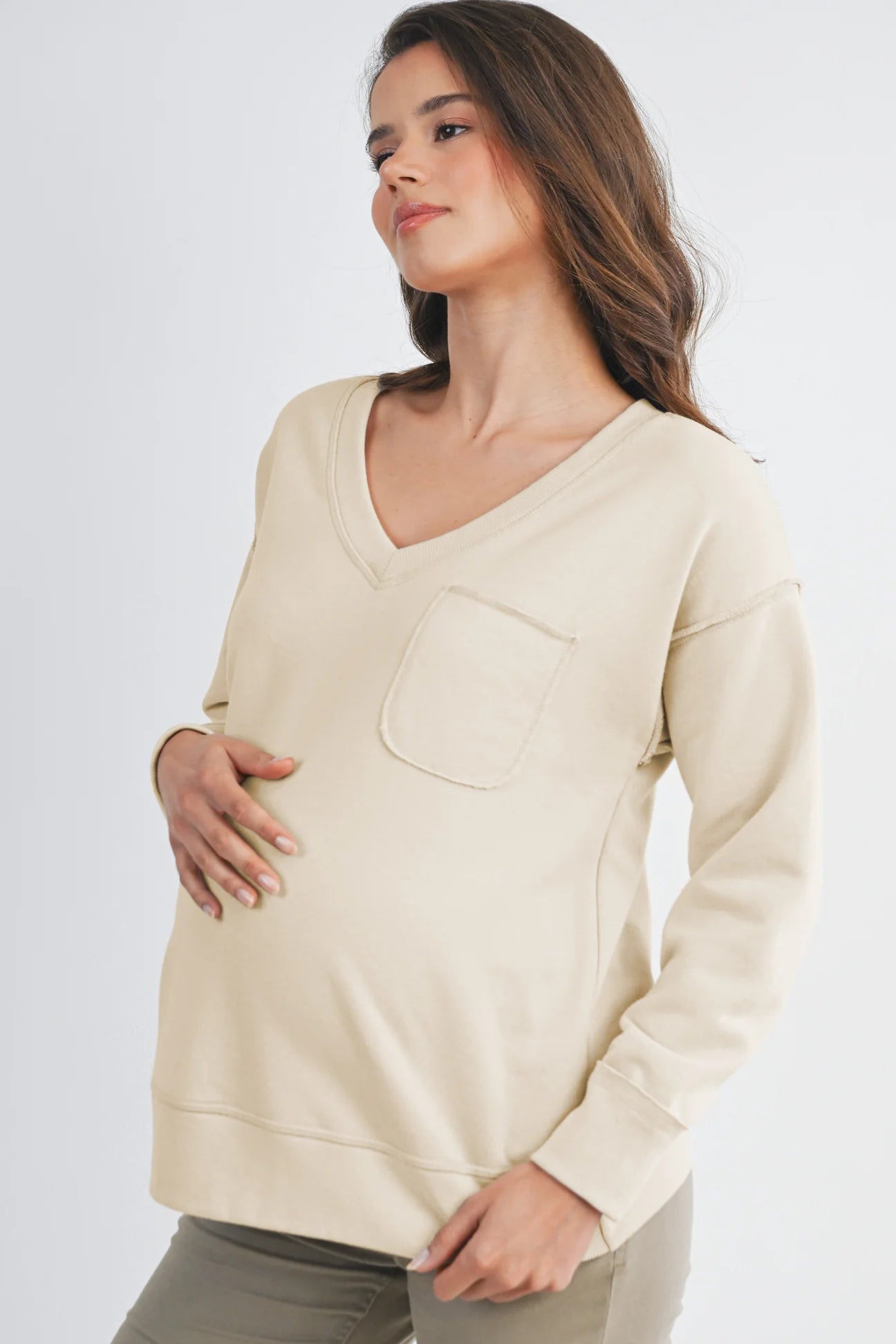 Audrey Front Pocket Top - Yo Mama Maternity