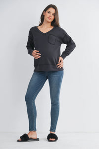 Audrey Front Pocket Top - Yo Mama Maternity