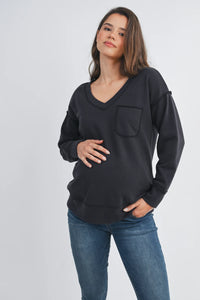 Audrey Front Pocket Top - Yo Mama Maternity