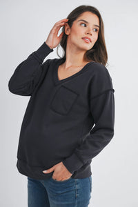 Audrey Front Pocket Top - Yo Mama Maternity