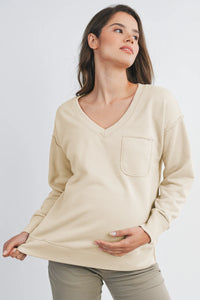 Audrey Front Pocket Top - Yo Mama Maternity
