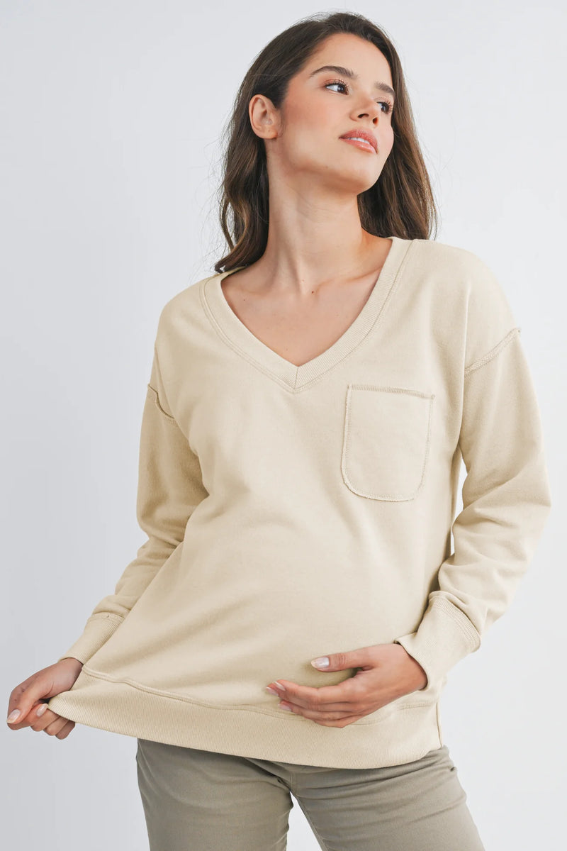 Audrey Front Pocket Top - Yo Mama Maternity