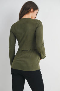 Verona Wide Rib Top - Yo Mama Maternity