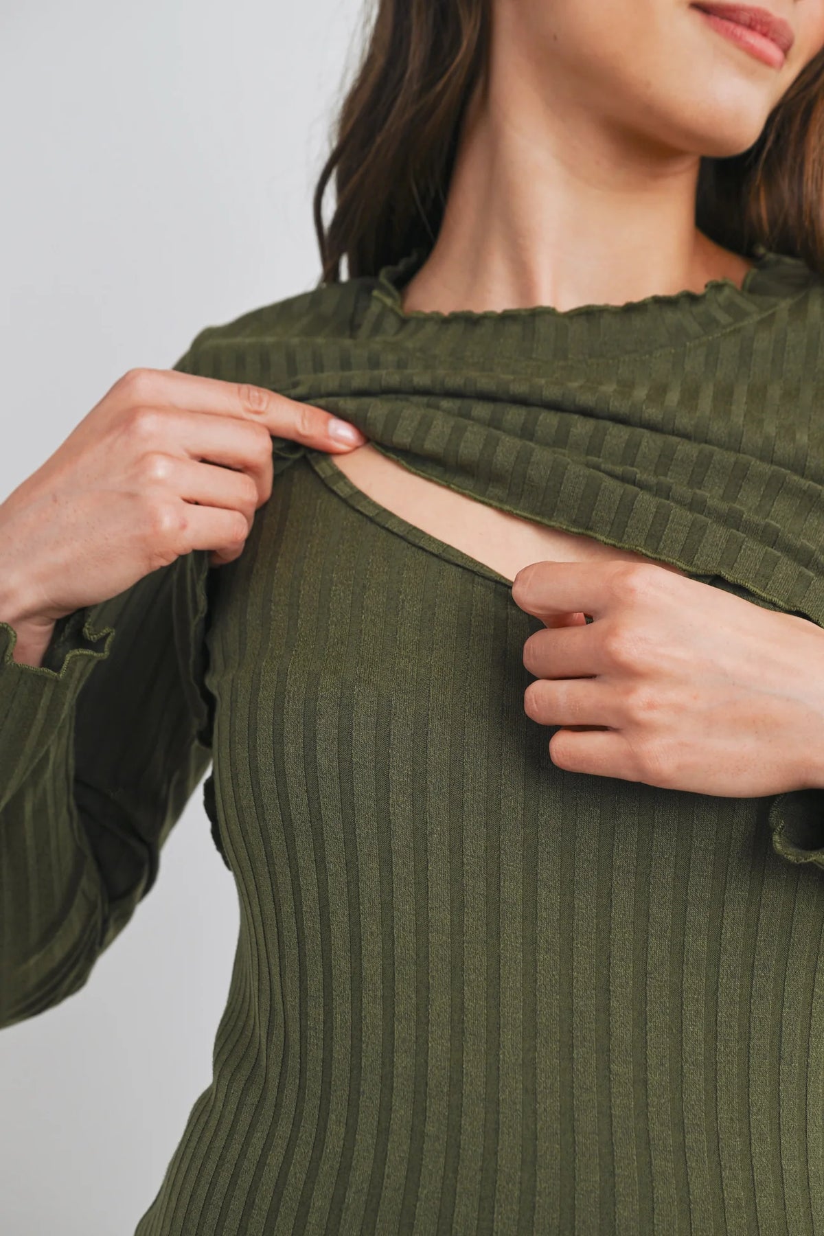 Verona Wide Rib Top - Yo Mama Maternity