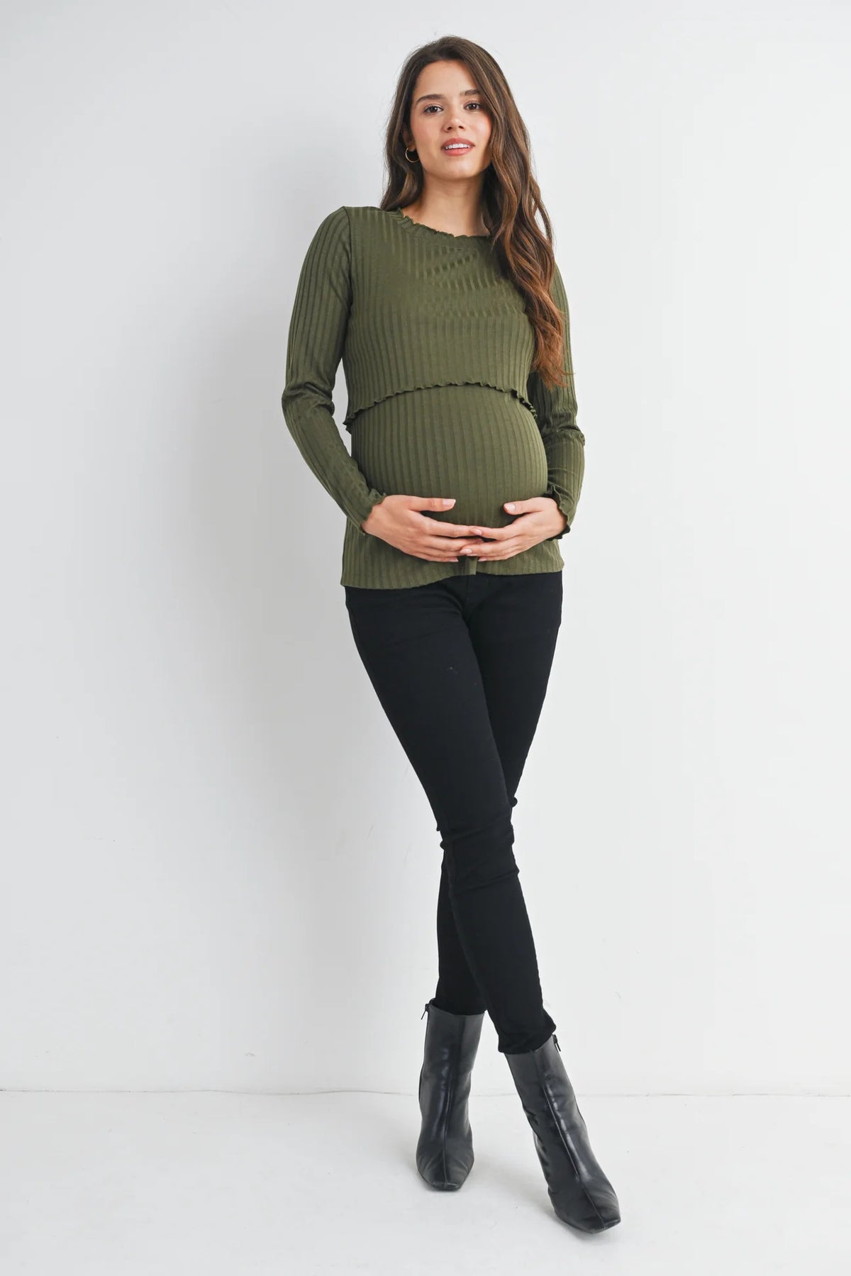 Verona Wide Rib Top - Yo Mama Maternity