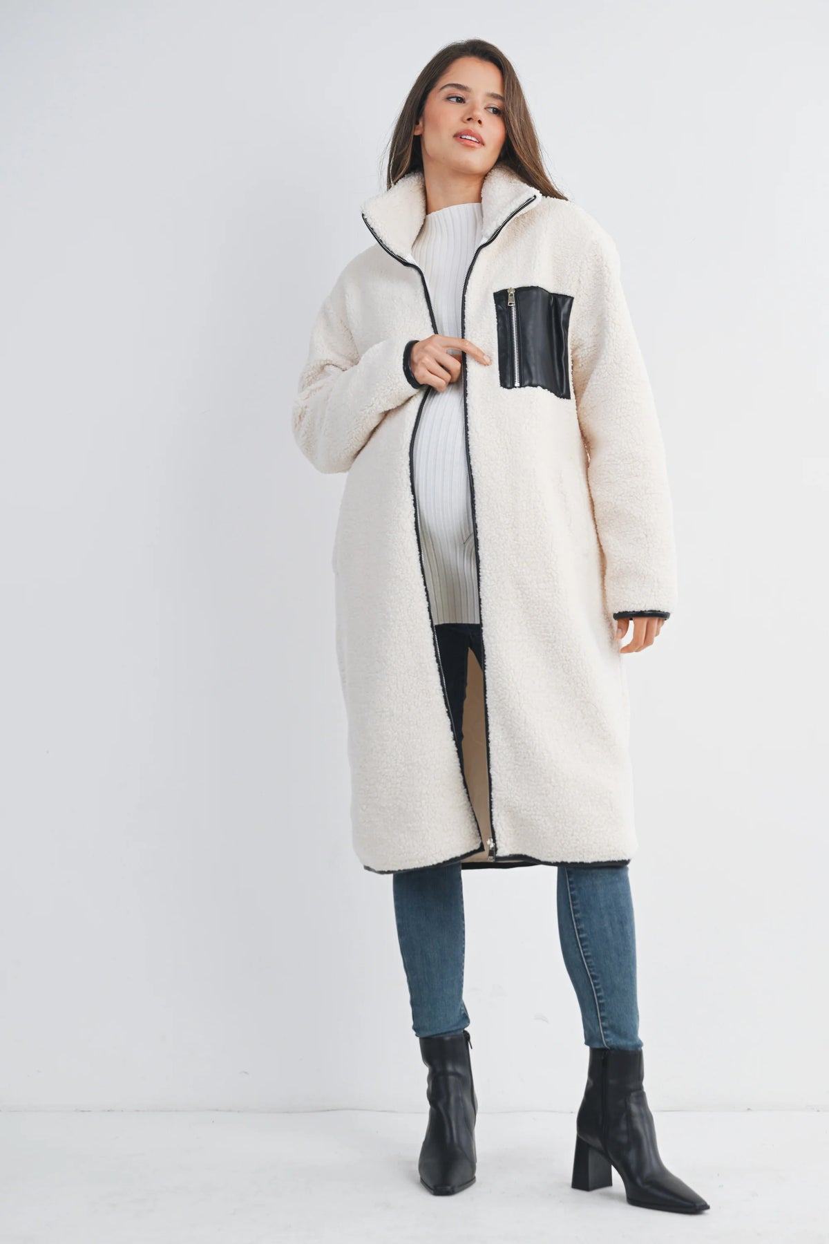 Louise Long Oversized Teddy Coat