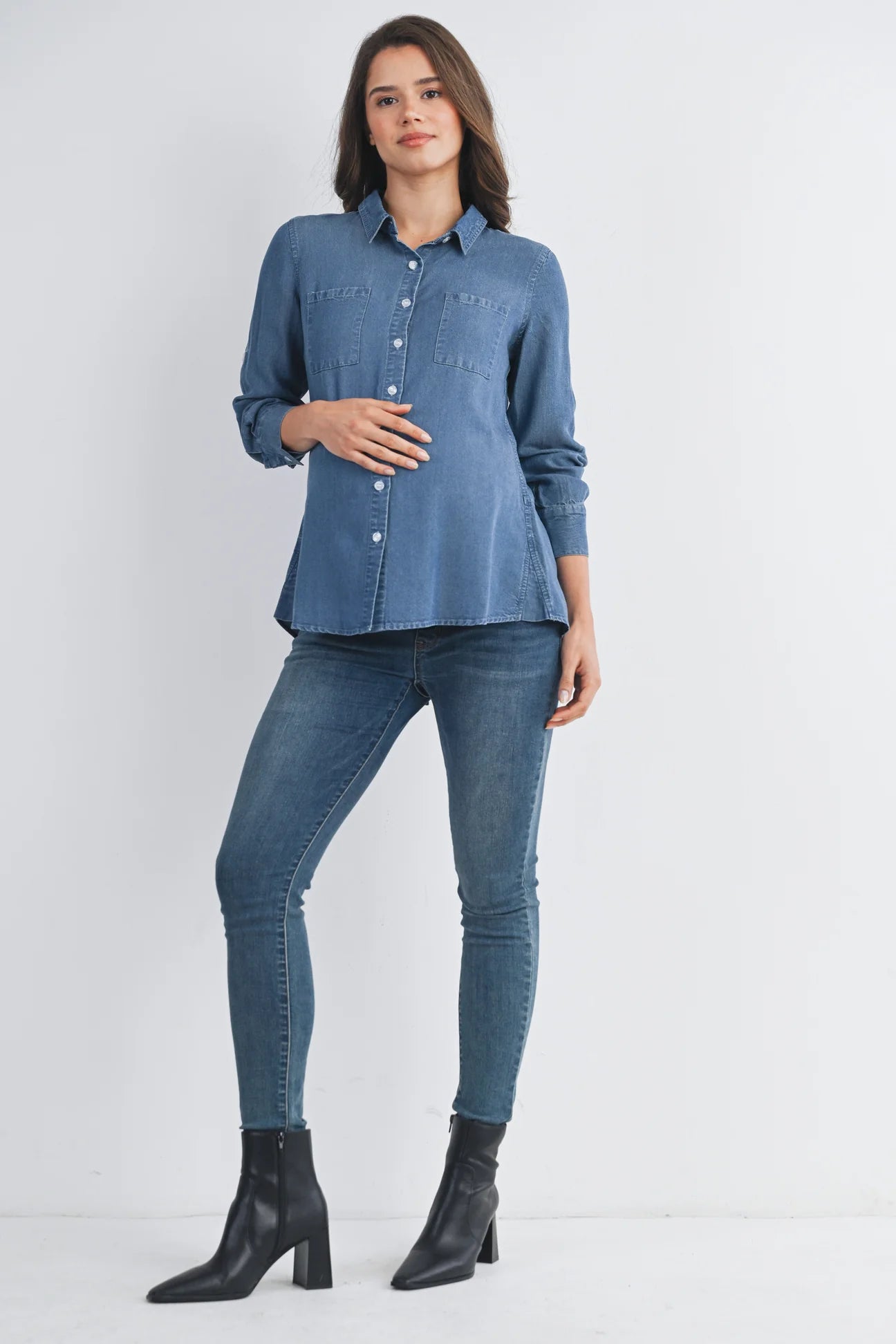 Dixie Denim Shirt - Yo Mama Maternity