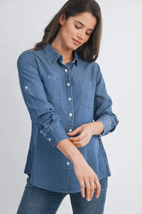 Dixie Denim Shirt - Yo Mama Maternity
