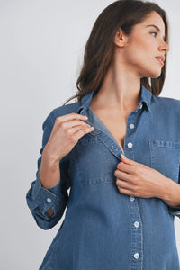 Dixie Denim Shirt - Yo Mama Maternity