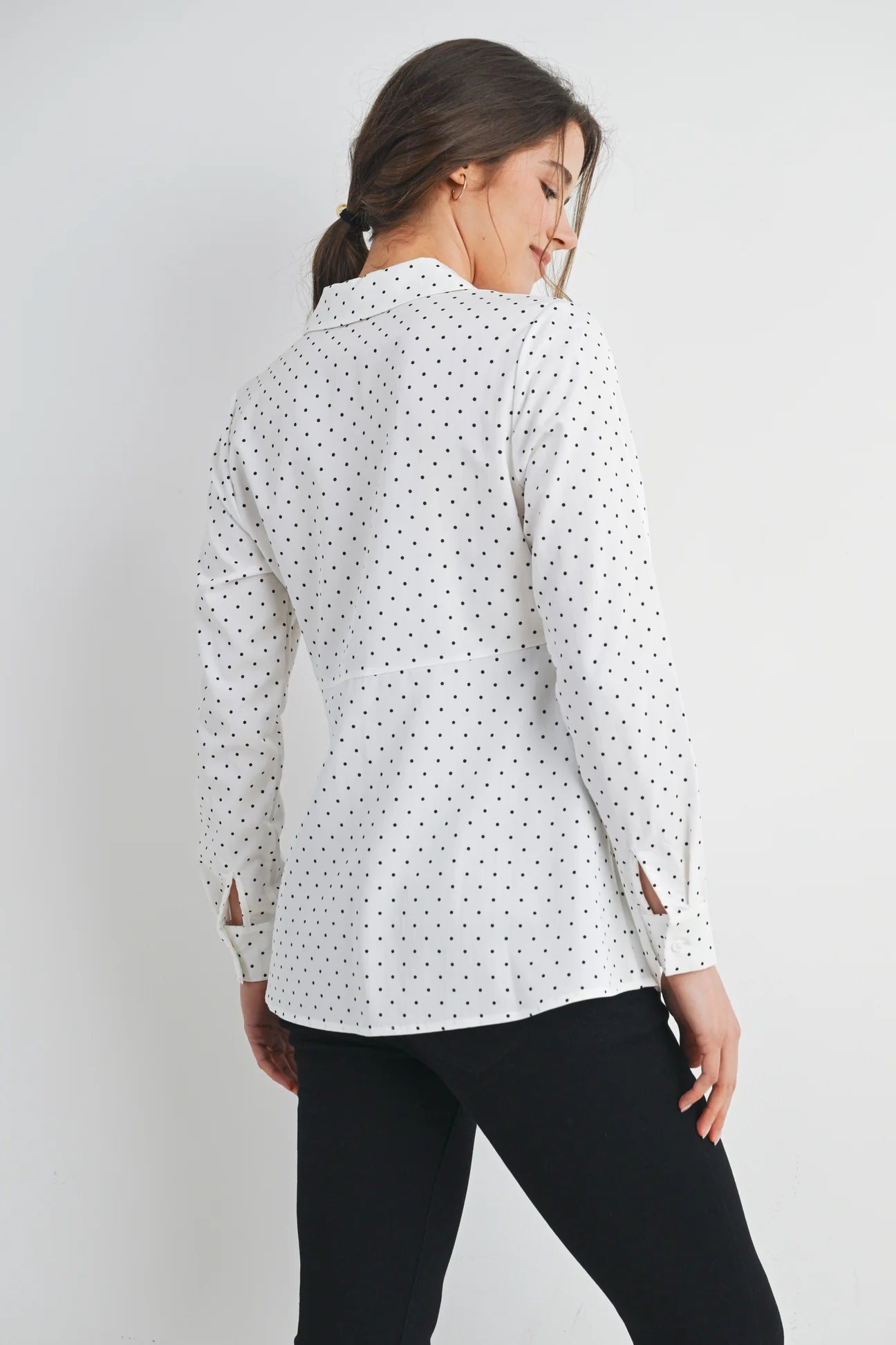 Missy Dot Button Down - Yo Mama Maternity