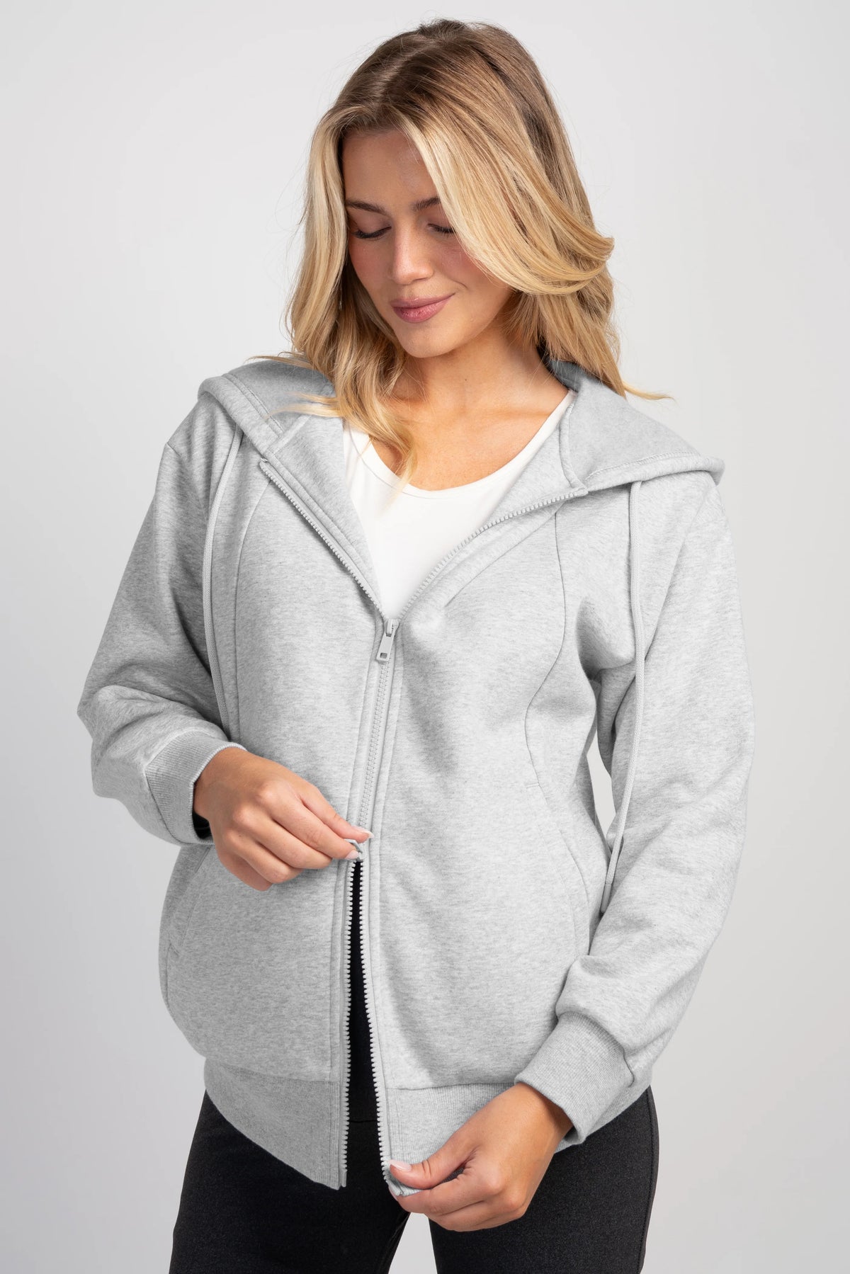 Lily Full Zip Maternity Hoodie - Yo Mama Maternity