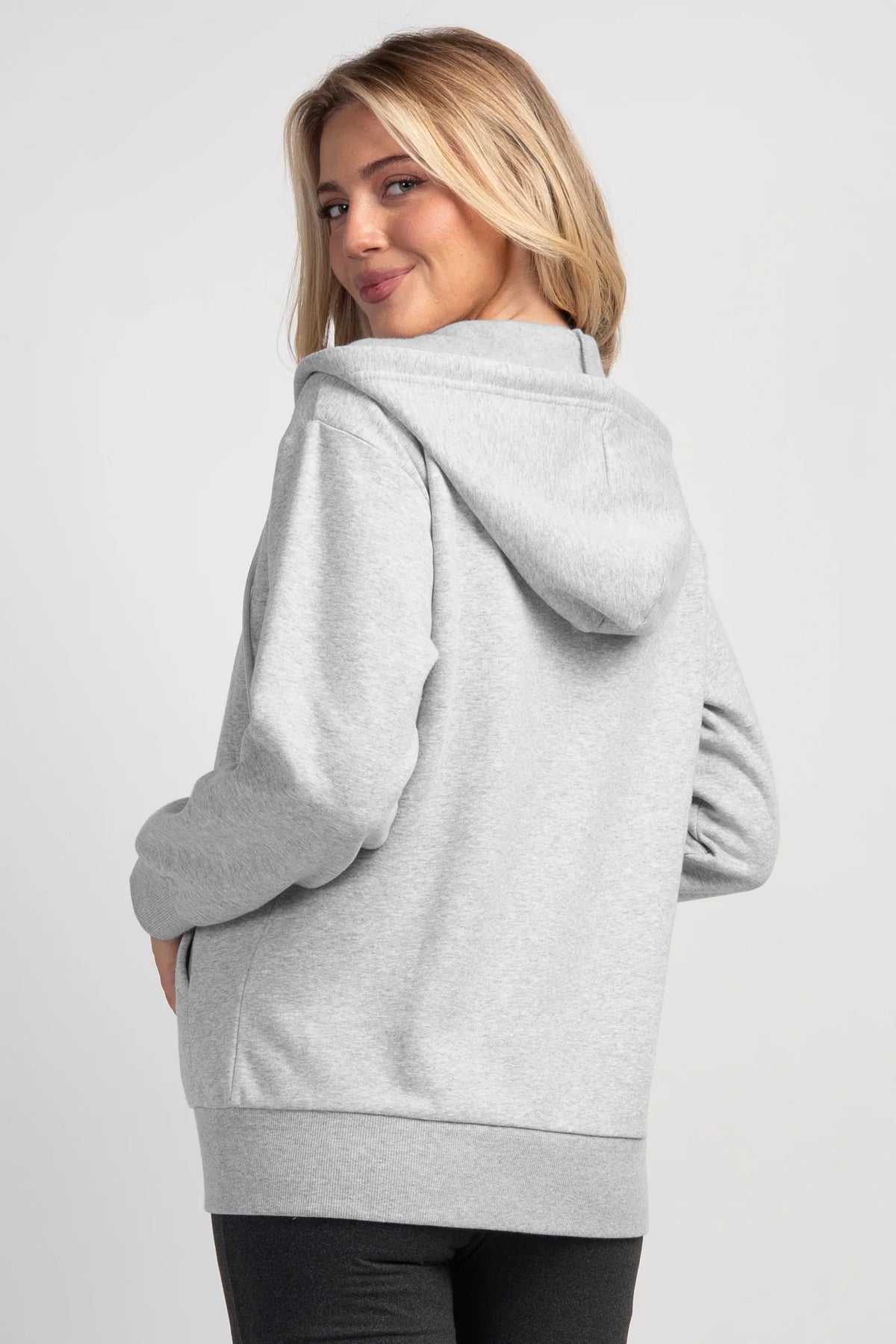 Lily Full Zip Maternity Hoodie - Yo Mama Maternity