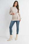 Kate Ribbed Sweater w/ Belt
