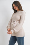 Kate Ribbed Sweater w/ Belt
