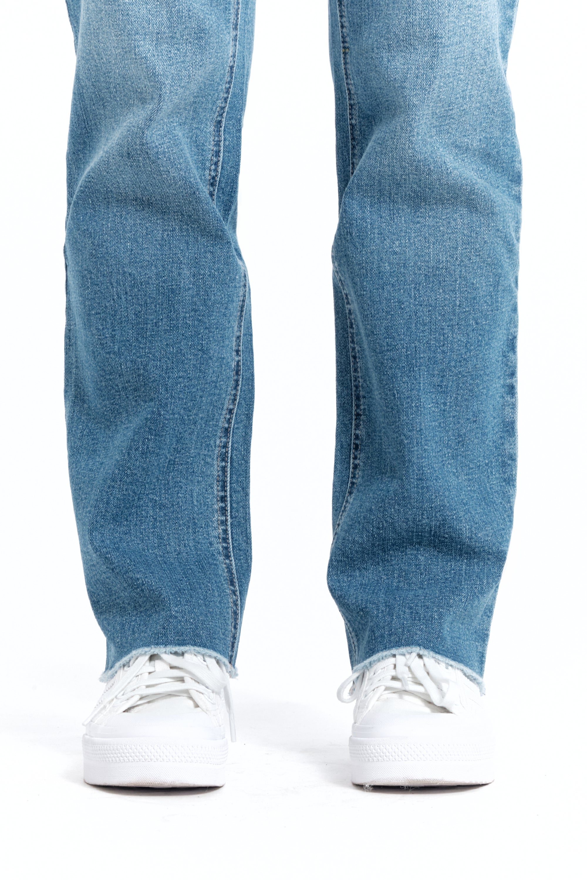Relaxed Straight Leg Jean w/ Bellyband - Yo Mama Maternity
