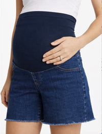Raw Hem Dad Short W/ Bellyband - Yo Mama Maternity