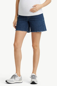 Raw Hem Dad Short W/ Bellyband - Yo Mama Maternity