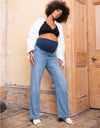 Wide Leg Mid Panel Jeans