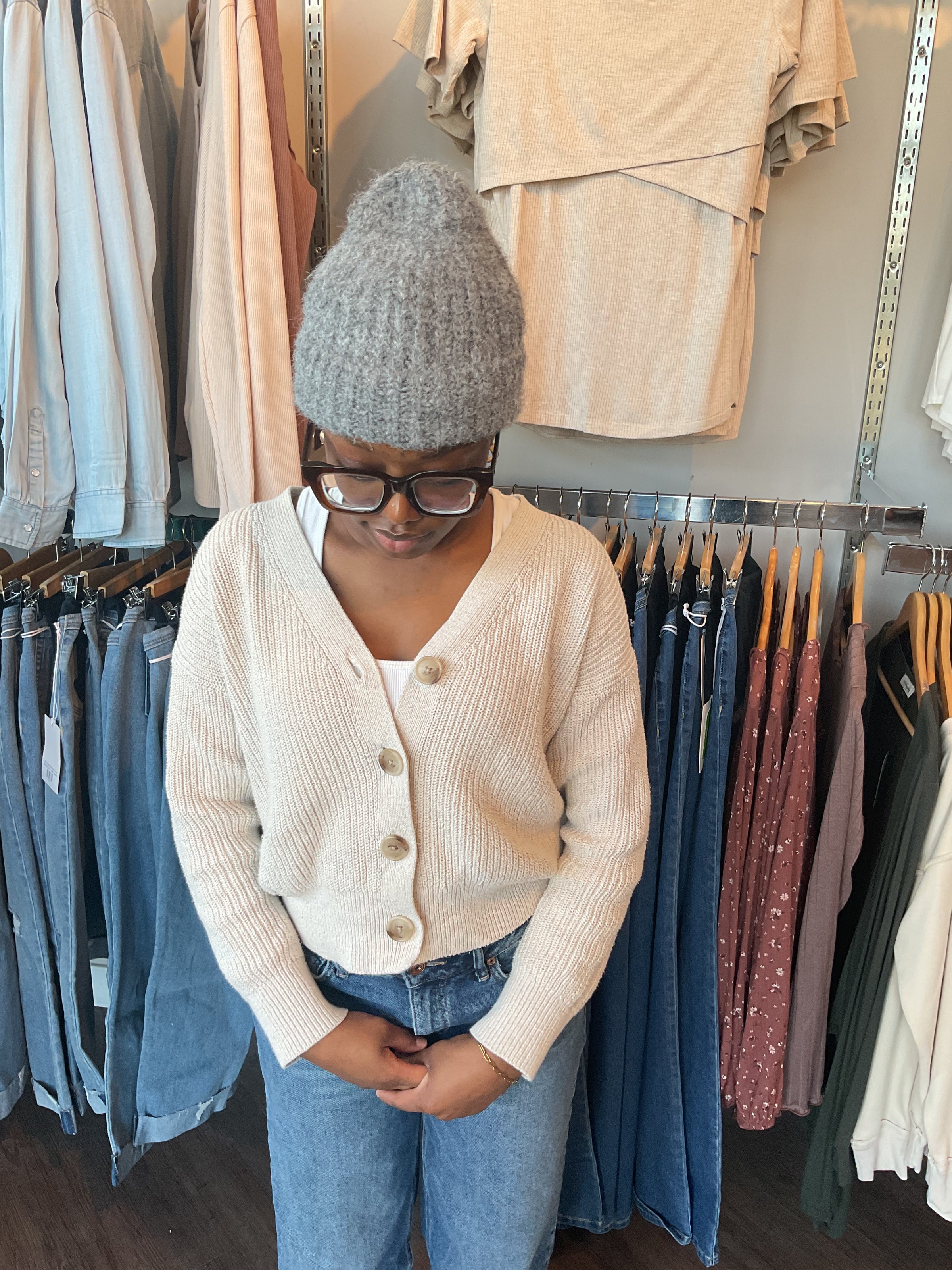 RIBBED BEANIE HAT - Yo Mama Maternity
