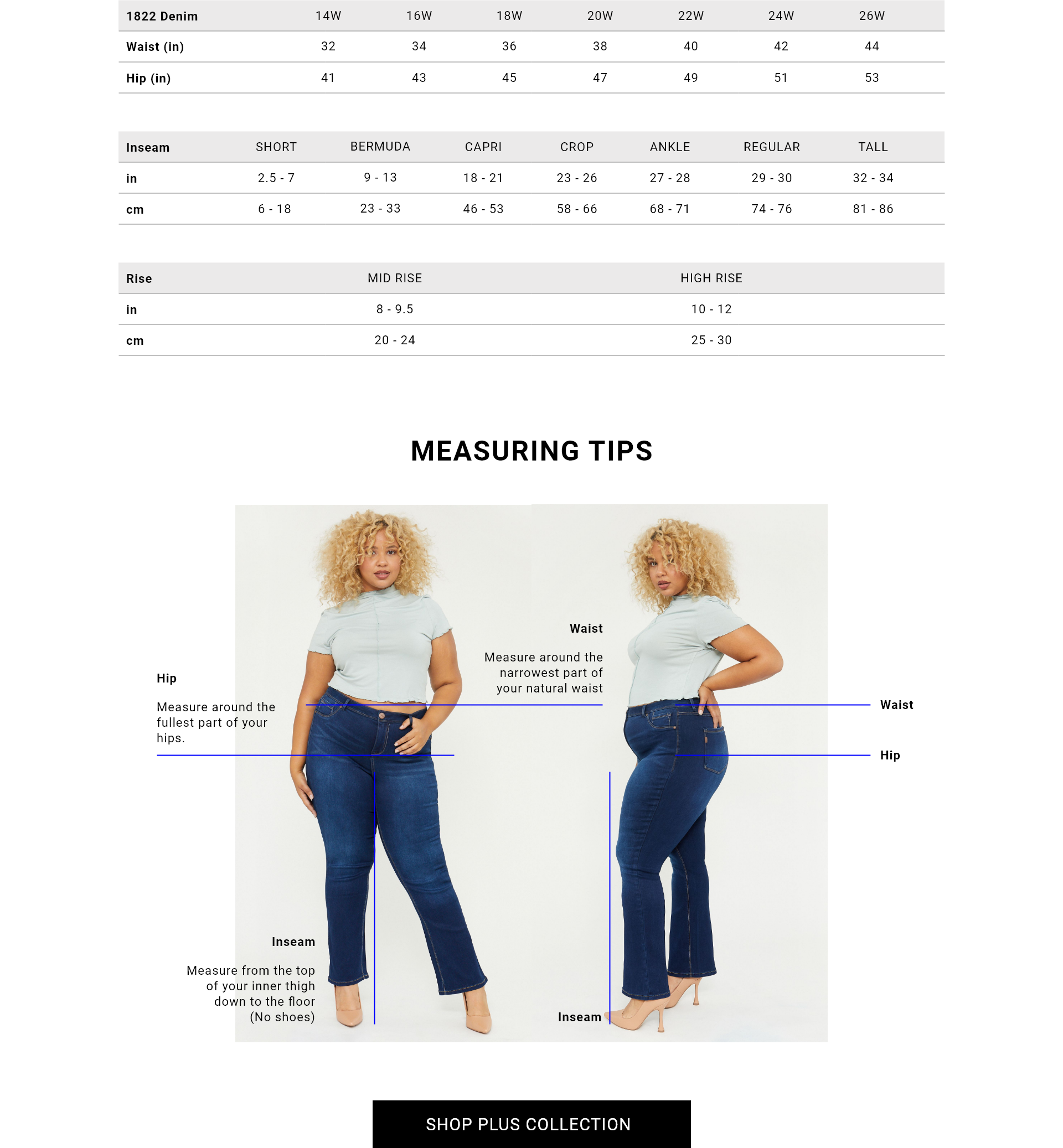 Butter Denim Plus w/ Panel - Yo Mama Maternity