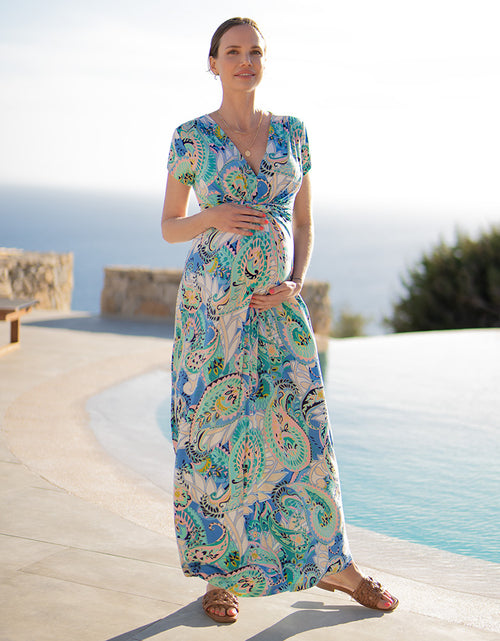 Knot Front Printed Maxi