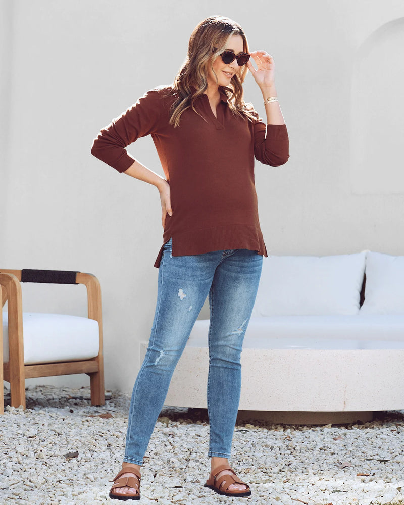 Jolie Lightweight Polo Knit