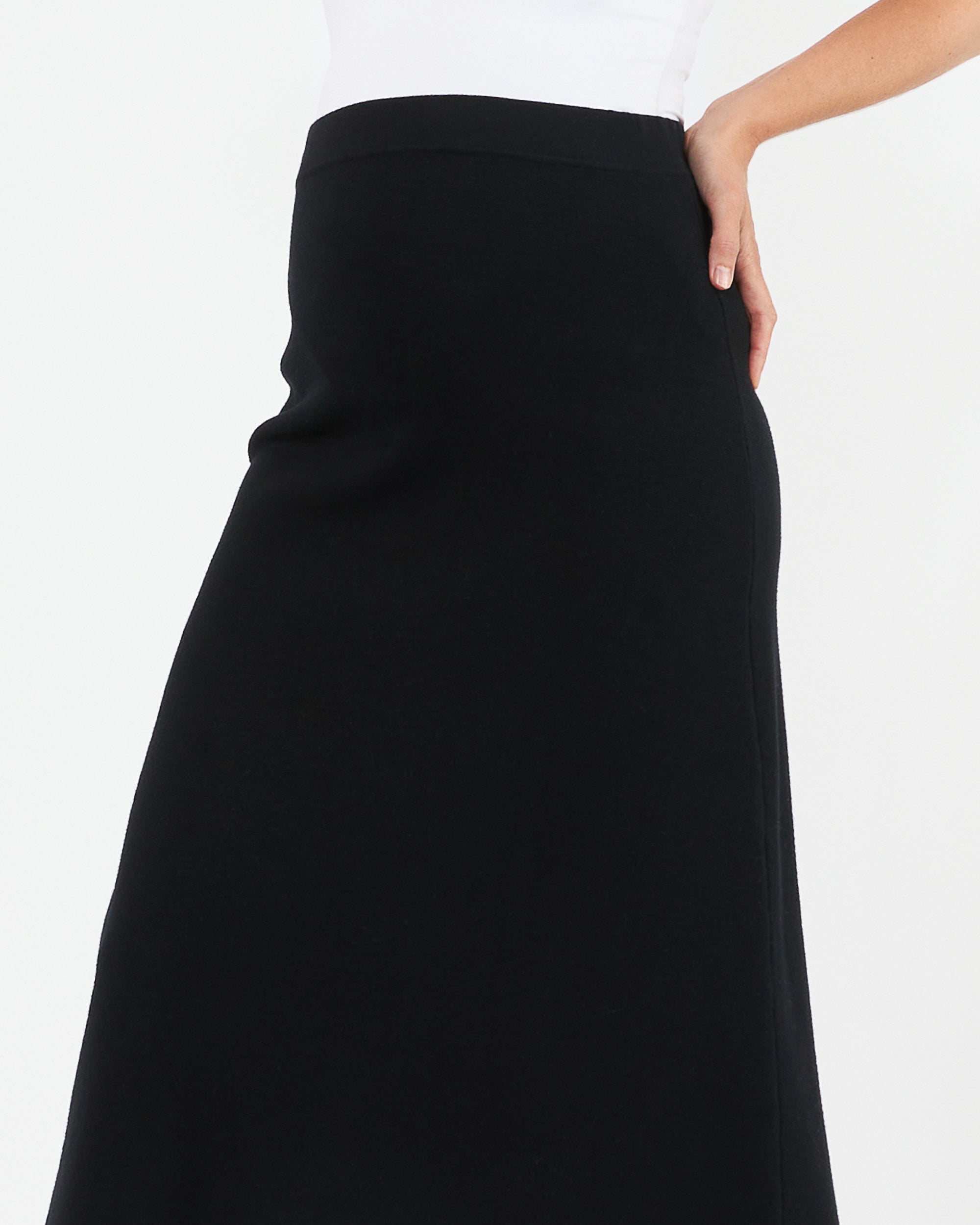 A-Line Knit Skirt - Yo Mama Maternity