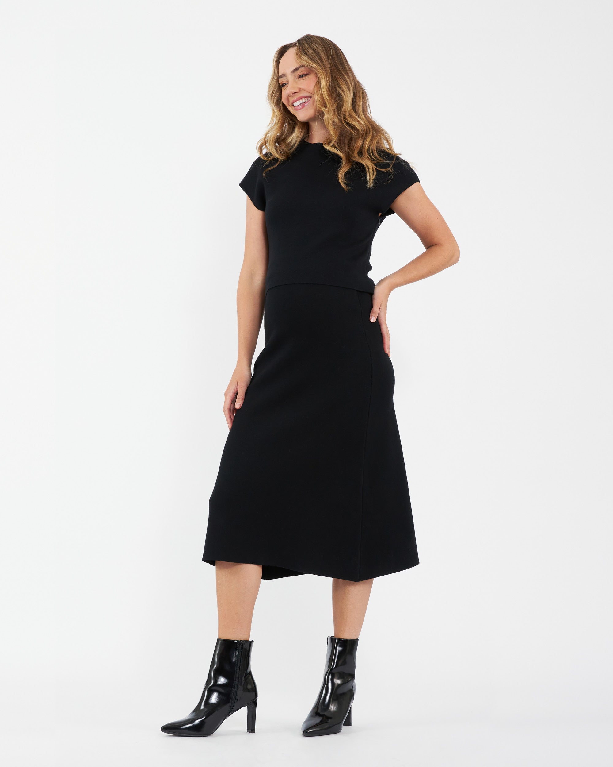 A-Line Knit Skirt - Yo Mama Maternity