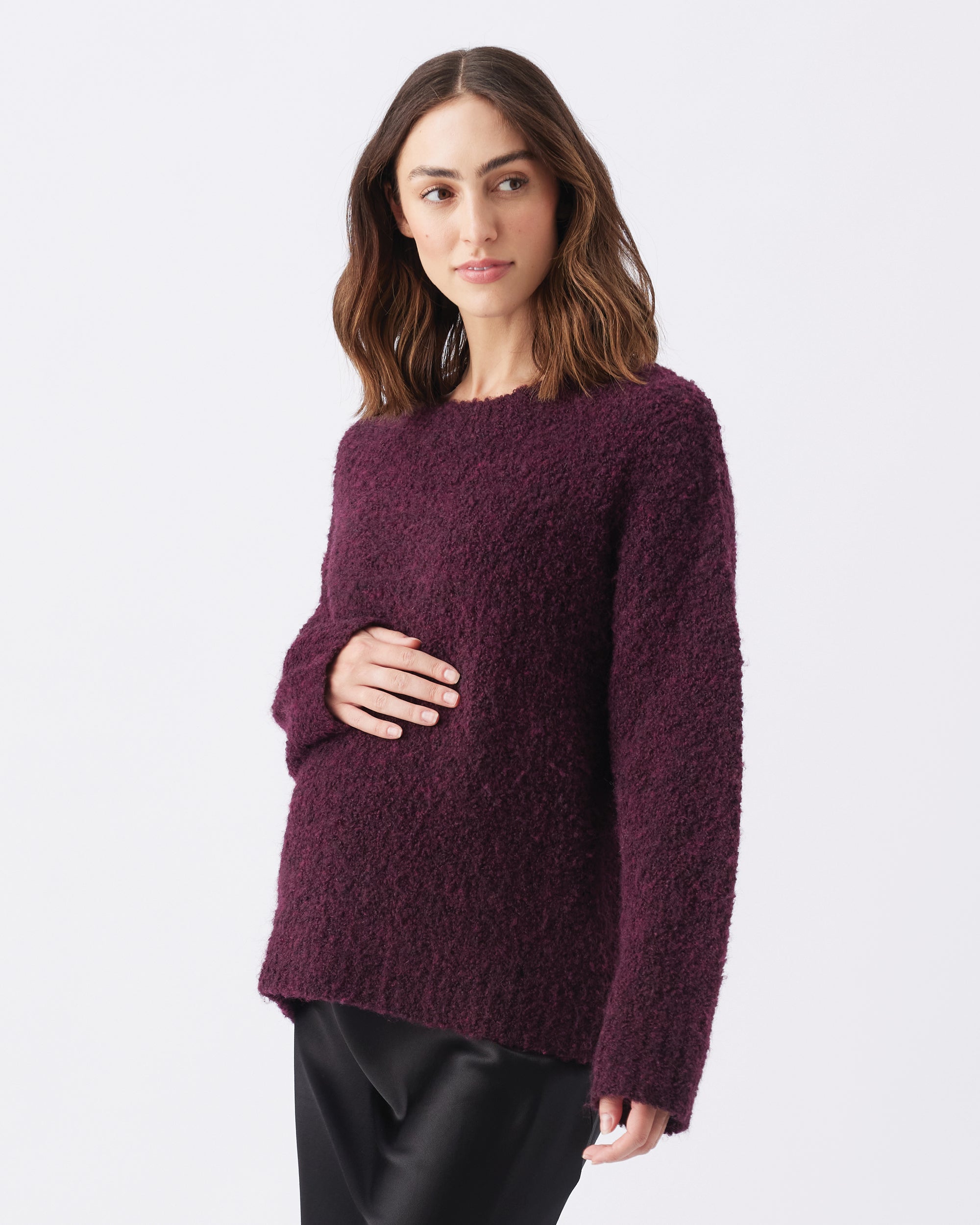 Theo Cozy Knit Sweater - Yo Mama Maternity
