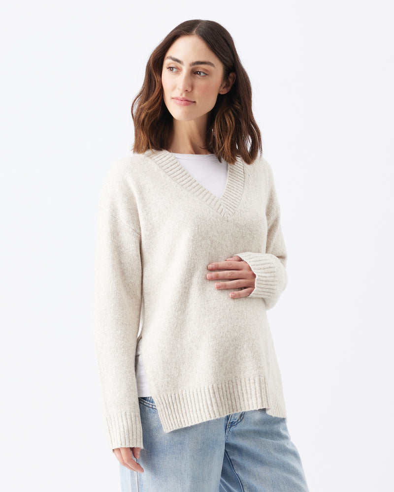 Vara VNeck Sweater - Yo Mama Maternity