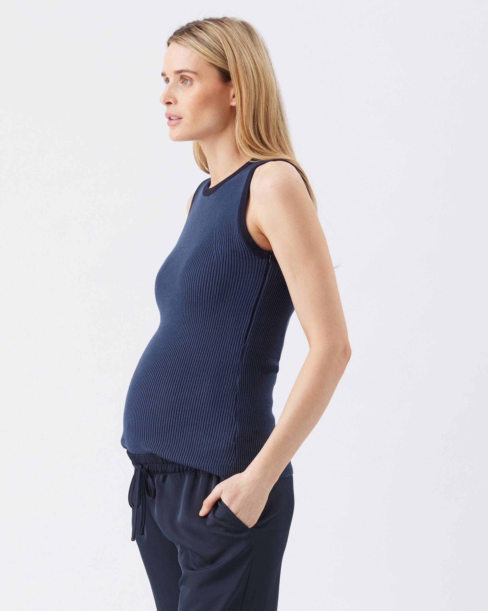 Zoe Rib Knit Tank - Yo Mama Maternity