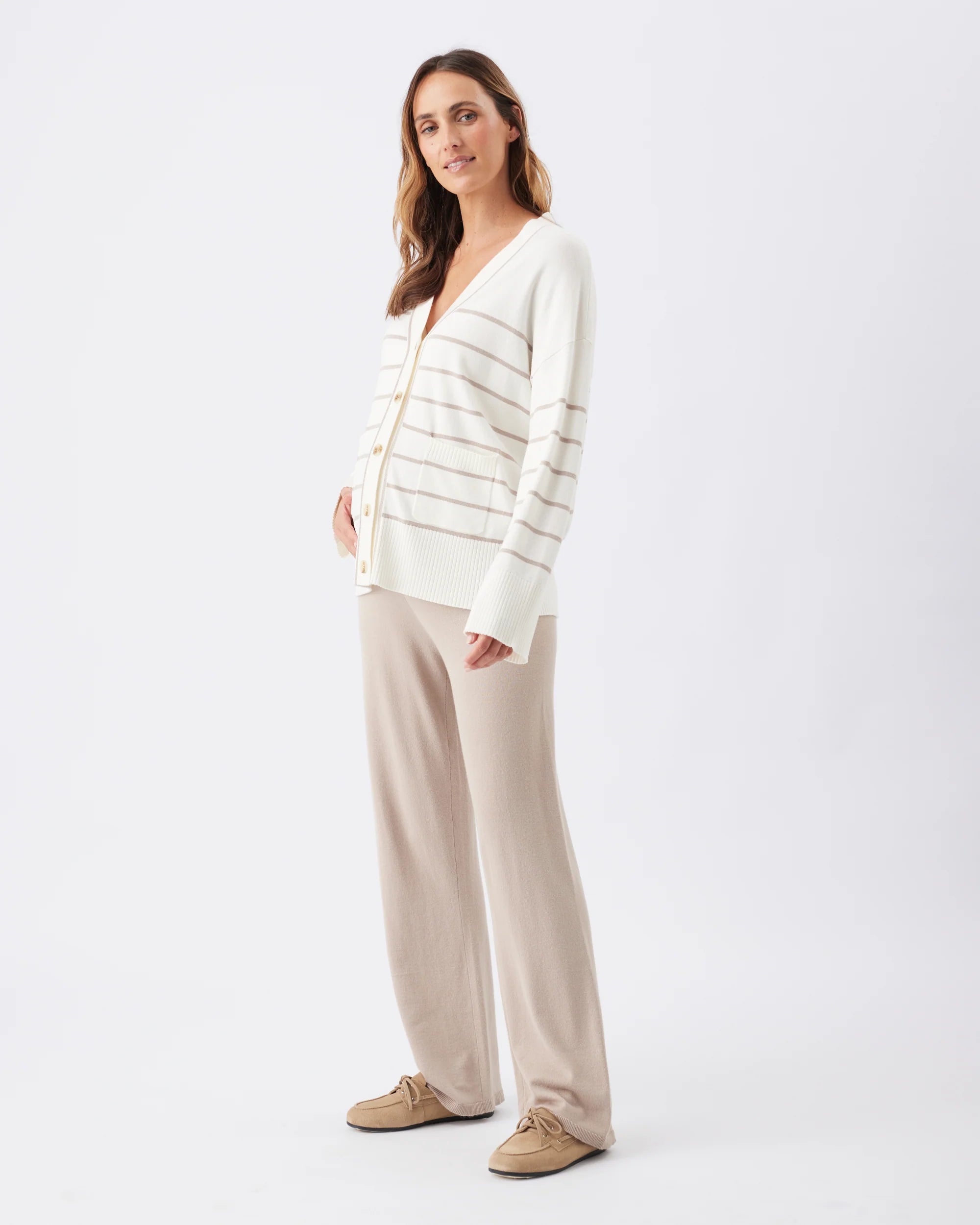 Ellis Striped Cardigan - Yo Mama Maternity